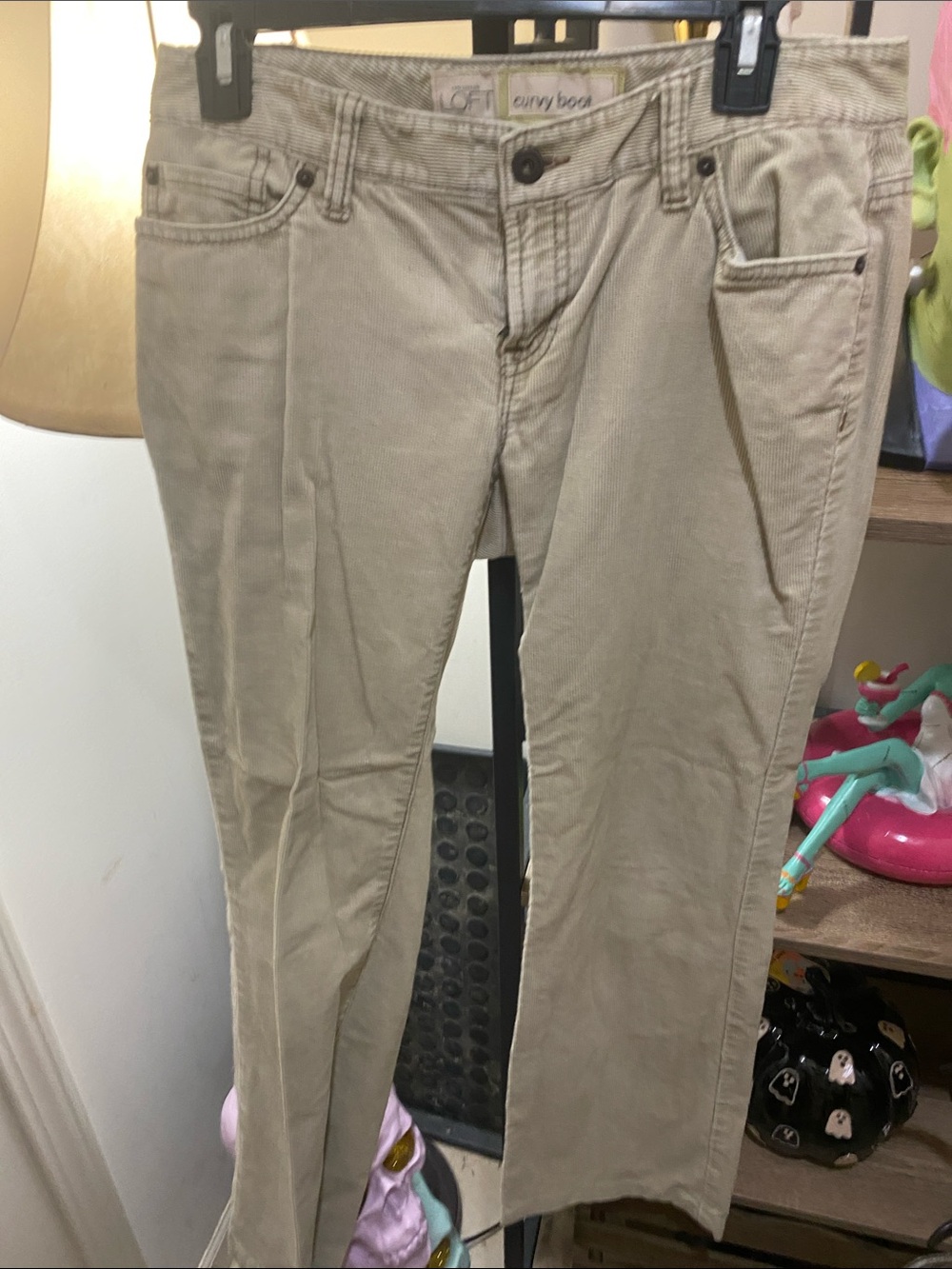 LOFT Straight-Leg Jeans in Khaki